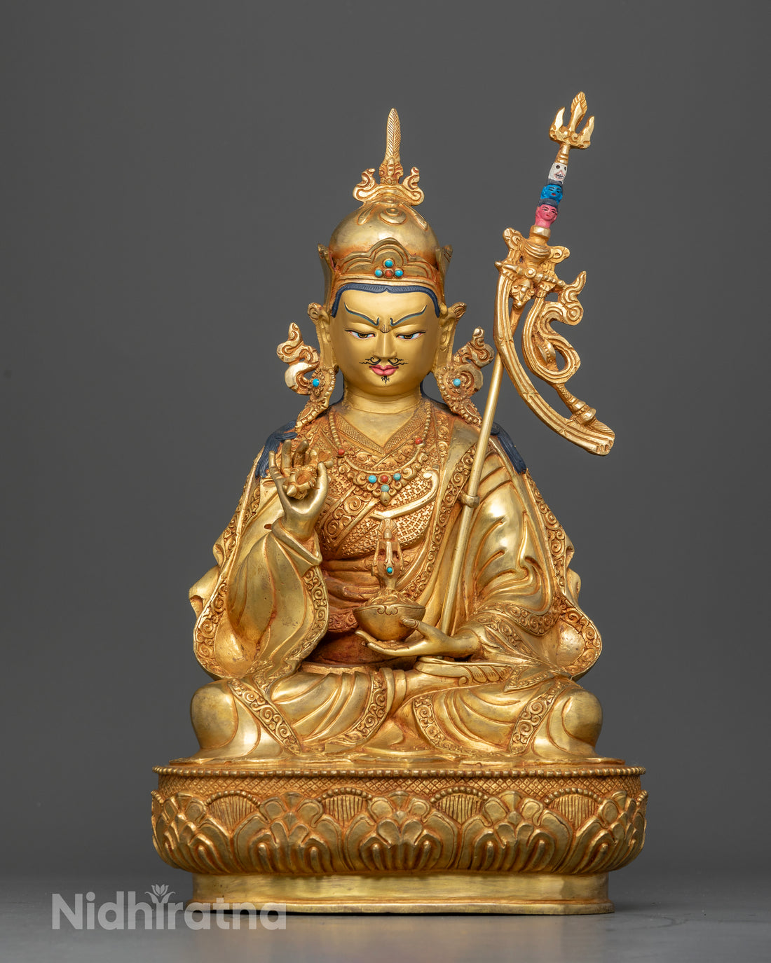 Guru Rinpoche: The Enlightened Master with Ritual Vajra