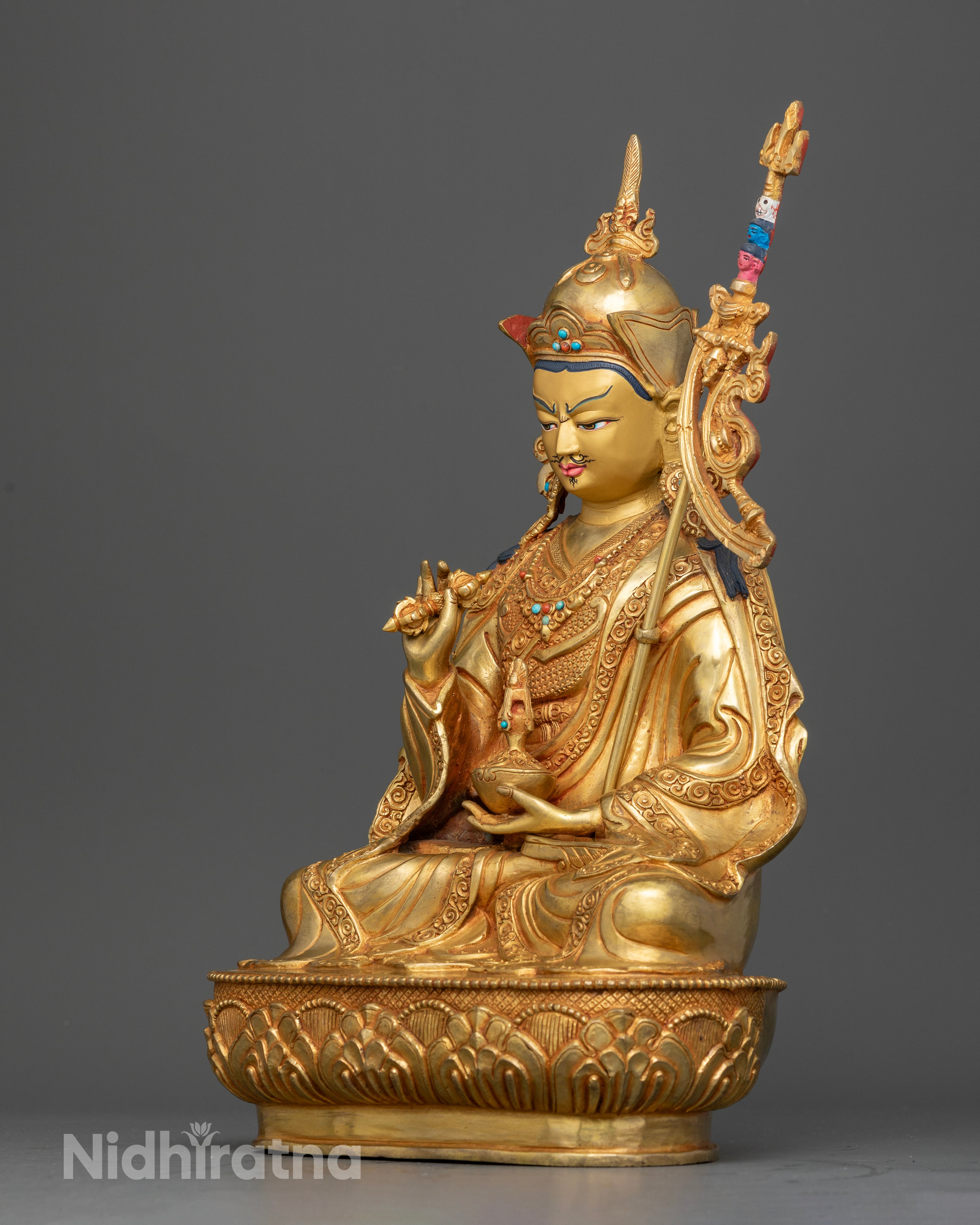 Guru Rinpoche: The Enlightened Master with Ritual Vajra