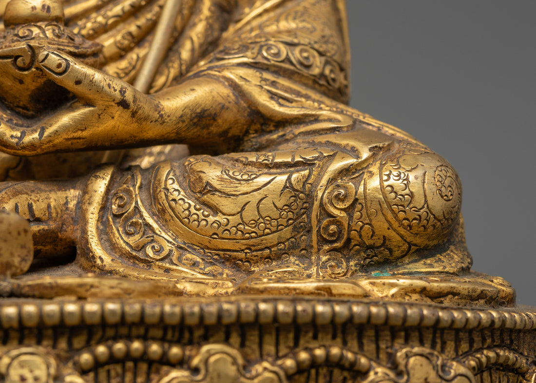 The Golden Guru Rinpoche: Handcrafted Perfection in Sacred Art