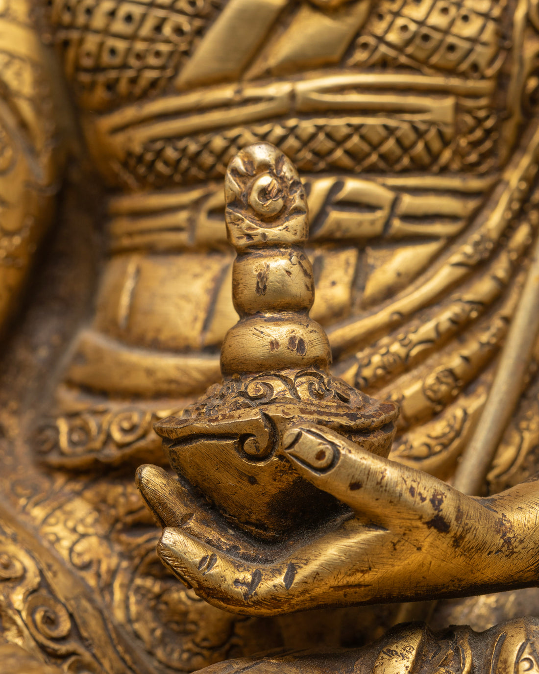 The Golden Guru Rinpoche: Handcrafted Perfection in Sacred Art