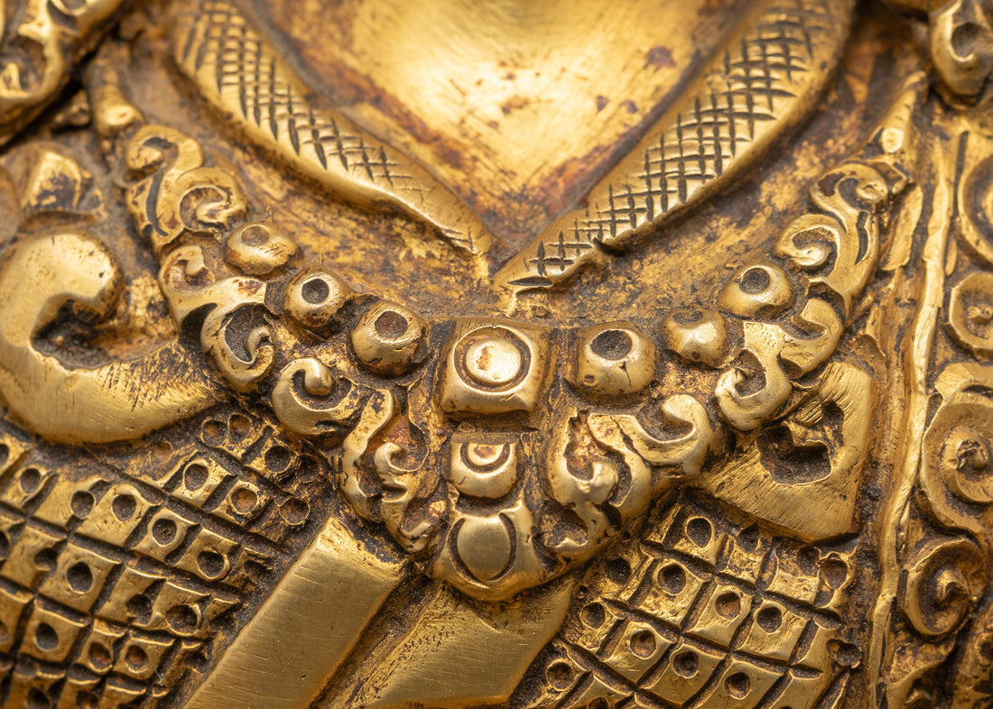 The Golden Guru Rinpoche: Handcrafted Perfection in Sacred Art