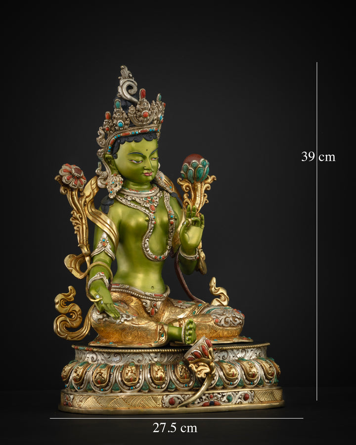 Green Tara: A Symbol of Compassion in Rich Color