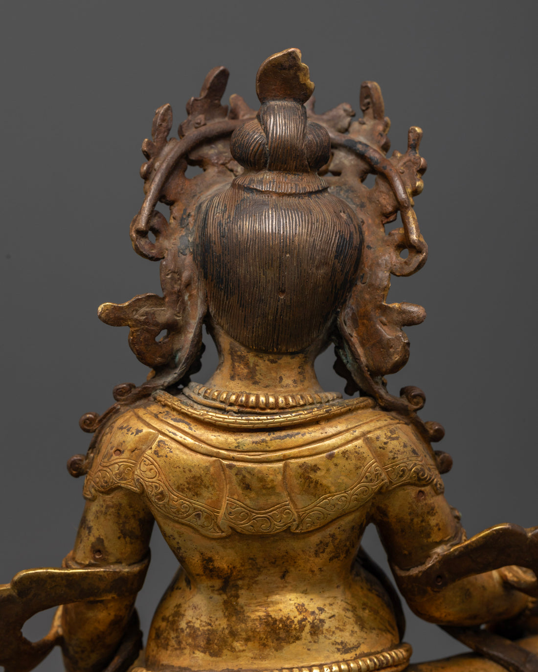 Antique Dzambhala Statue: Rare Wealth Deity Artifact