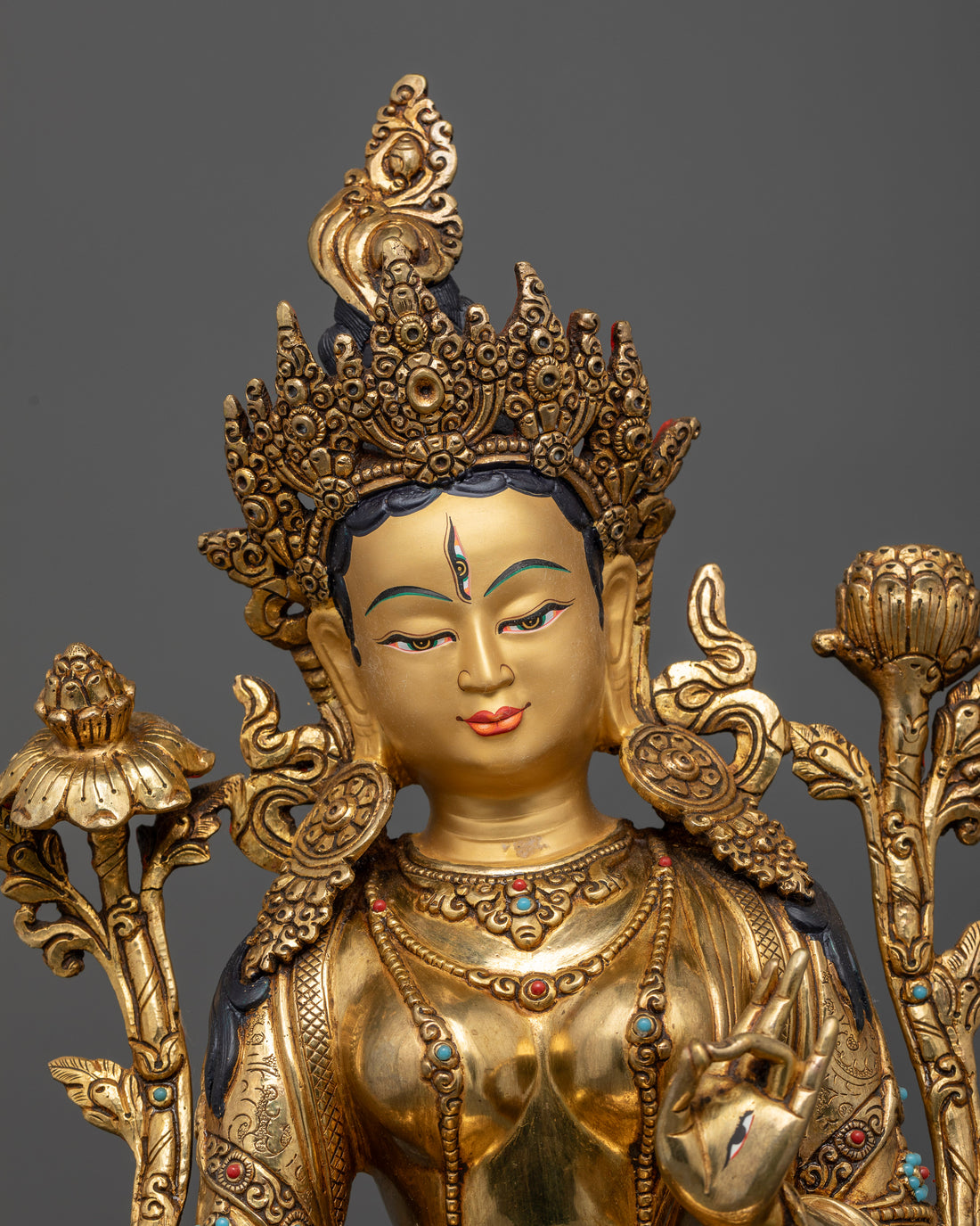 18.7 Inch Serene White Tara Statue