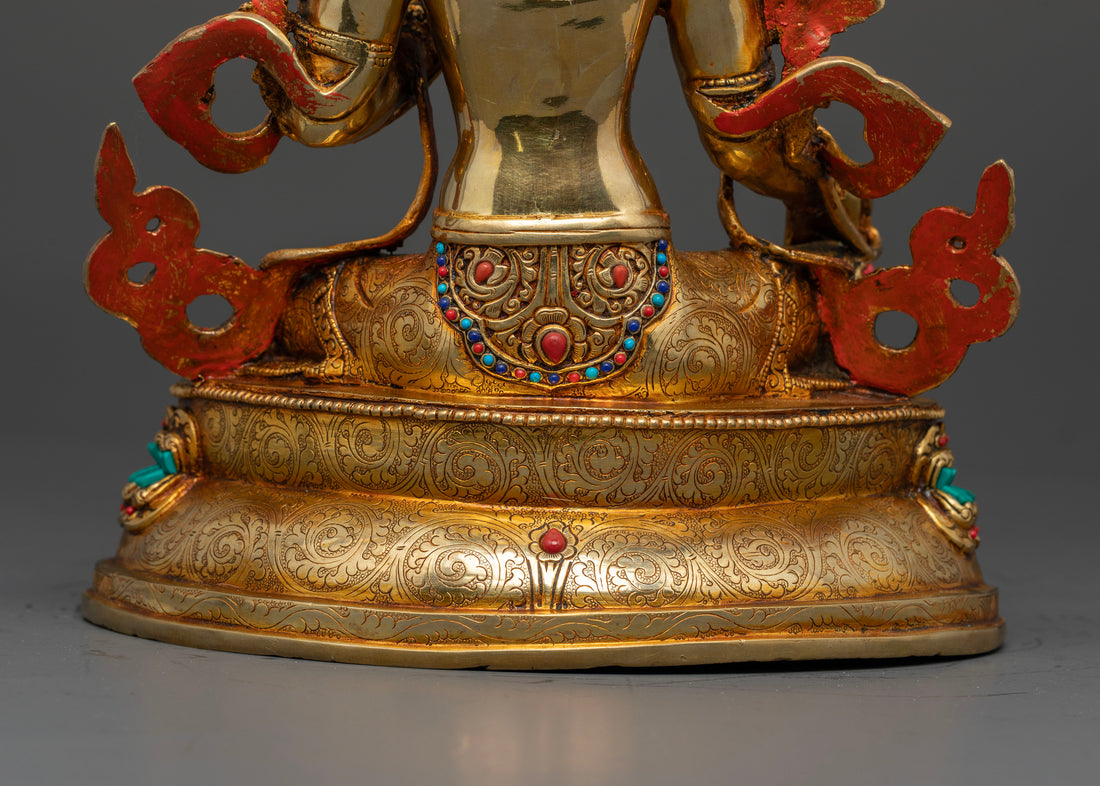 Exquisite Handcrafted Mother Green Tara Statue