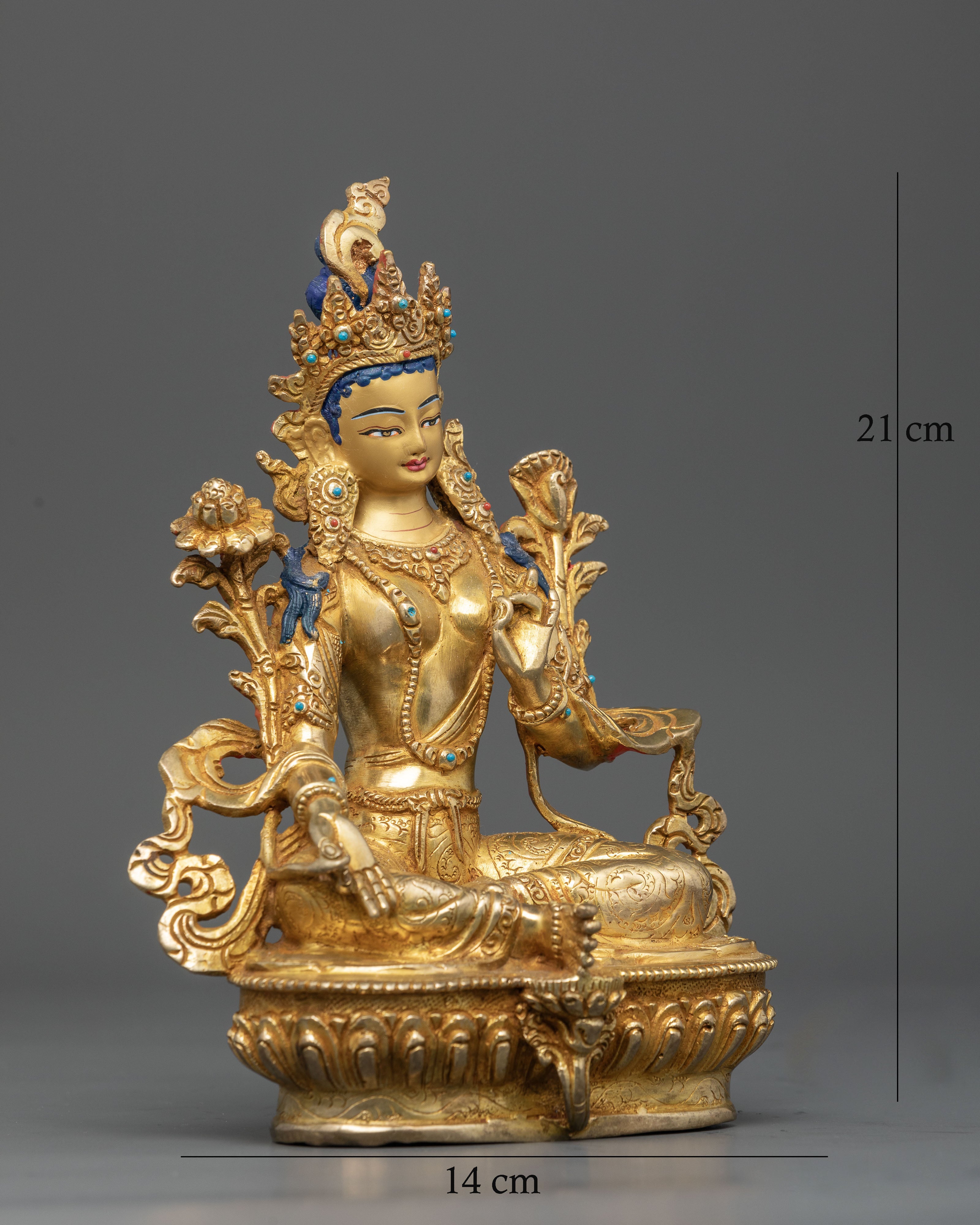 Green Tara (Dolma) Statue: The Buddhist Goddess of Compassion