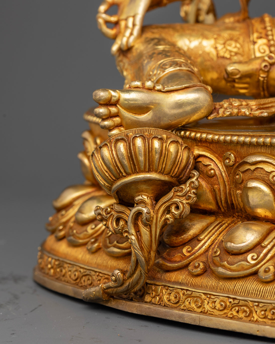 Green Tara: The Goddess of Liberation in Gold Gilded Splendor