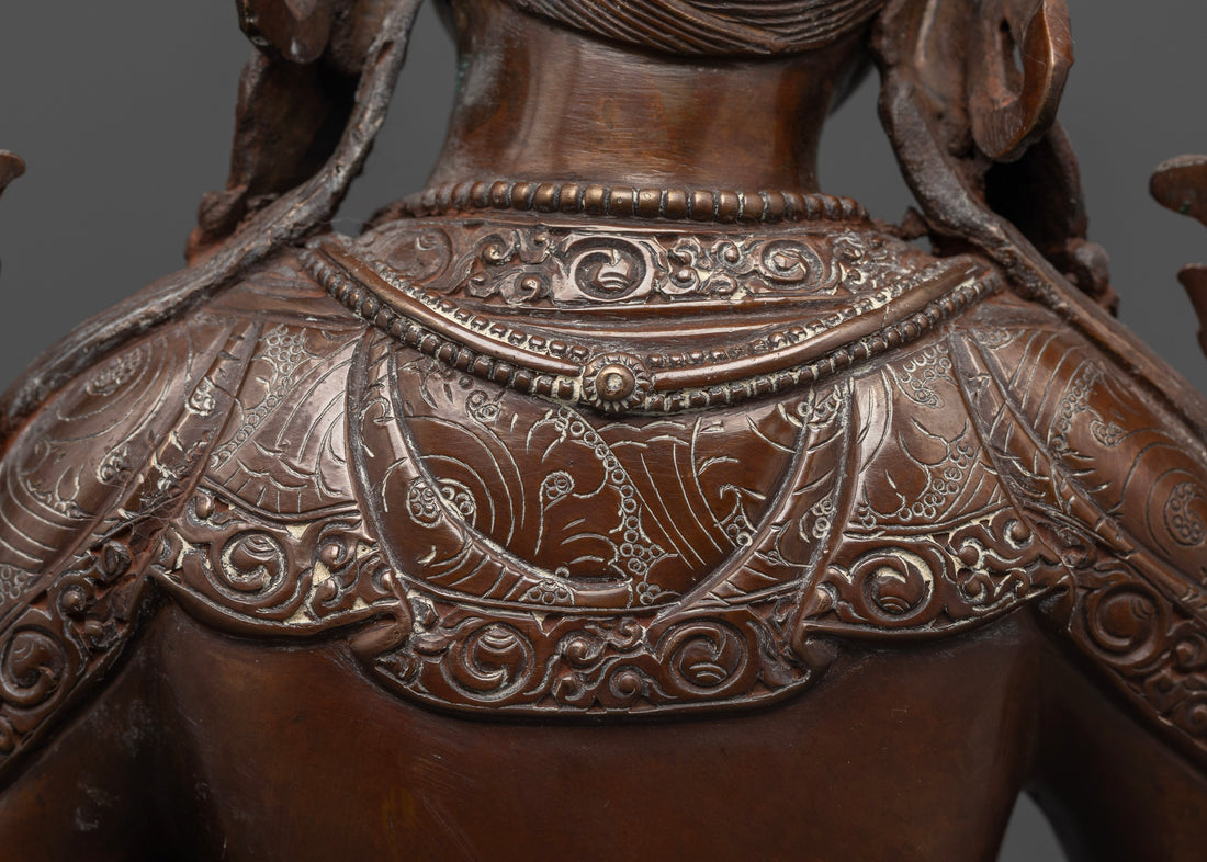 Oxidized Female Buddha Statue: A Symbol of Enlightened Femininity