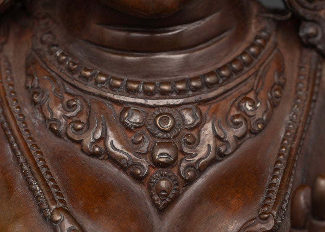 Oxidized Female Buddha Statue: A Symbol of Enlightened Femininity