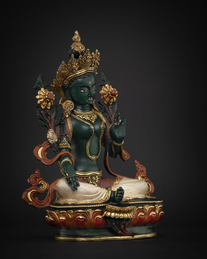 Green Tara Necklace Statue: A Spiritual Masterpiece for Your Altar