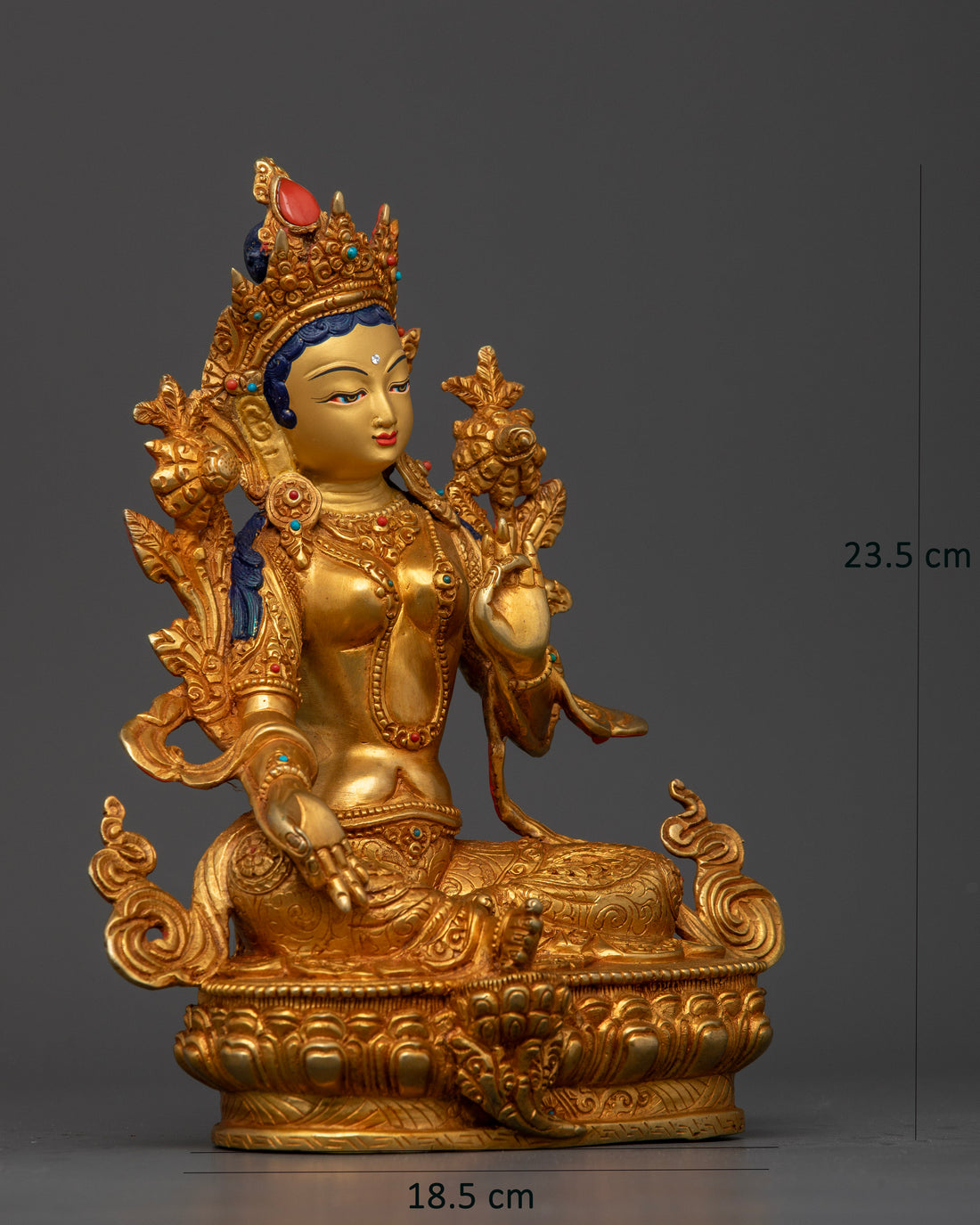 Nurturing Mental Wellness: Green Tara Statues and Inner Peace