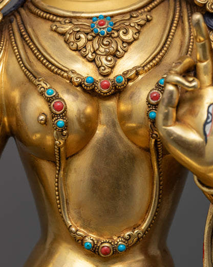 Premium White Tara Statue: Elegant Buddhist Art for Spiritual Healing