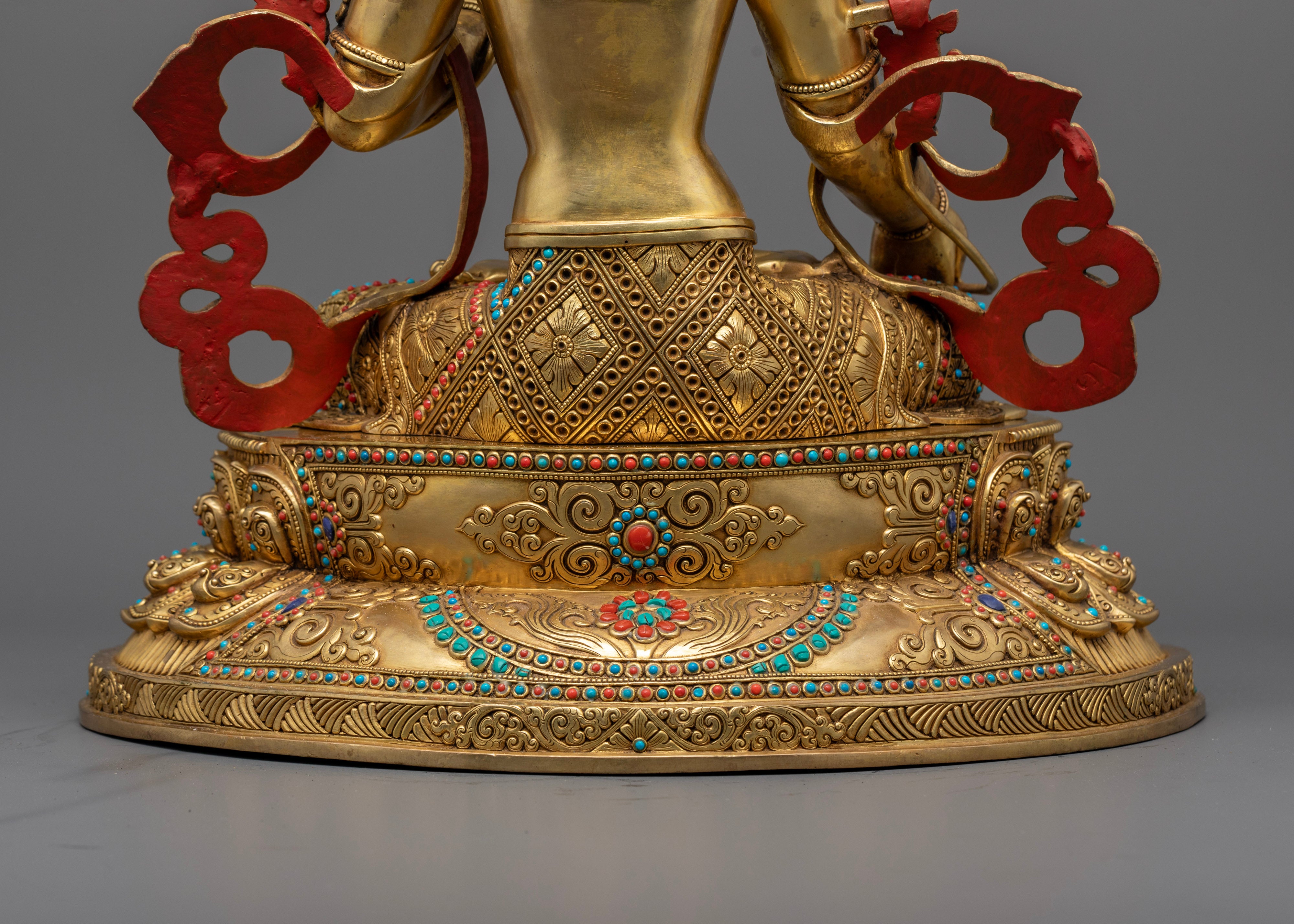Premium White Tara Statue: Elegant Buddhist Art for Spiritual Healing