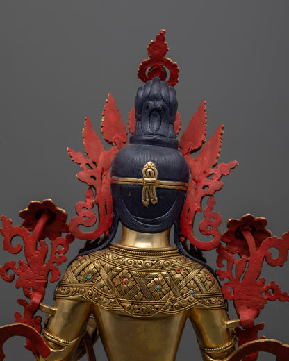 Premium White Tara Statue: Elegant Buddhist Art for Spiritual Healing