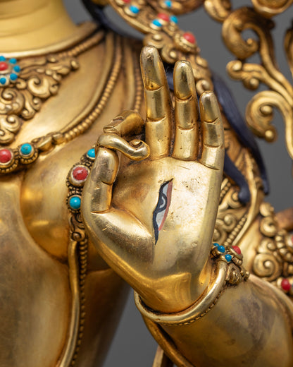 Premium White Tara Statue: Elegant Buddhist Art for Spiritual Healing