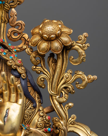 Premium White Tara Statue: Elegant Buddhist Art for Spiritual Healing