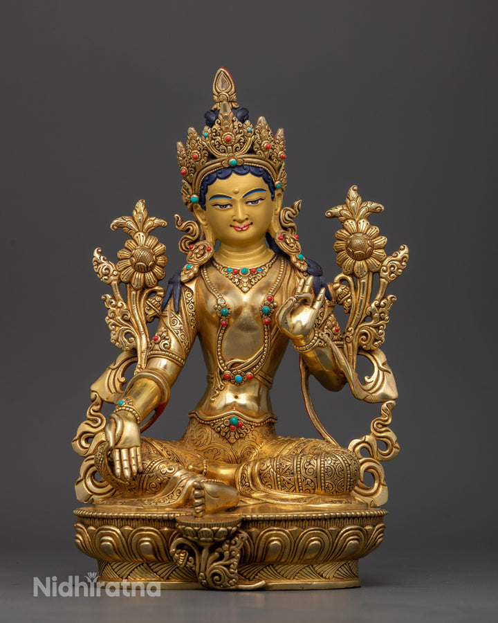 Green Tara: Radiating Healing Energy and Protection