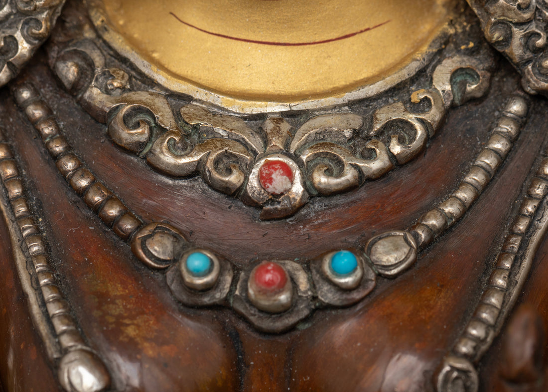 Oxidized Green Tara: The Goddess of Compassion and Enlightenment