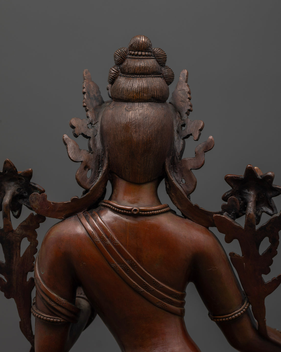 Sacred Mother Green Tara Statue in Meditative Pose