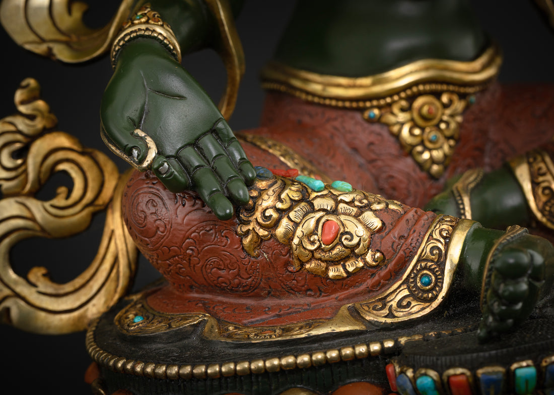 Serene Green Tara Statue: The Green Bodied Protector and Liberator