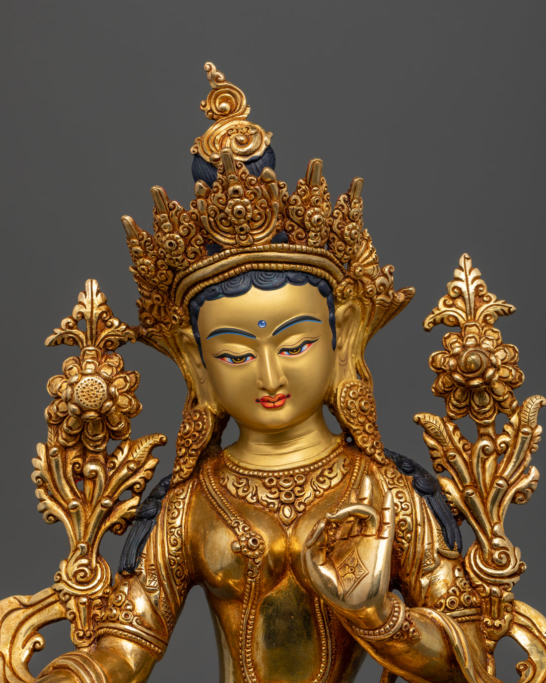 Invoke Compassion with this Sacred Syamatara (Green Tara) Statue