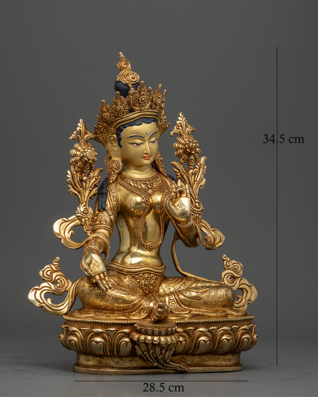 Invoke Compassion with this Sacred Syamatara (Green Tara) Statue