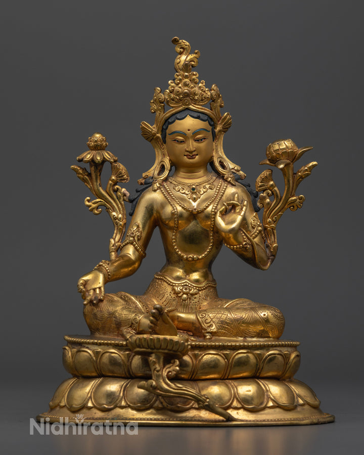 Green Tara Deity Statue: Perfect for Meditation