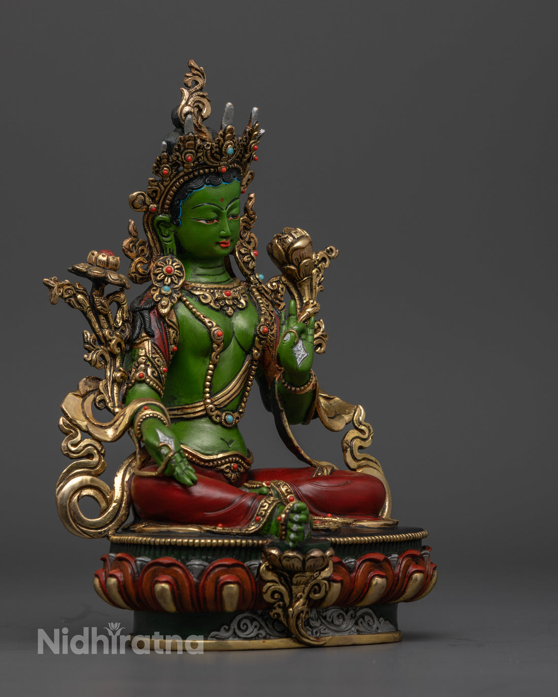 Green Tara Statue: Perfect for Meditation