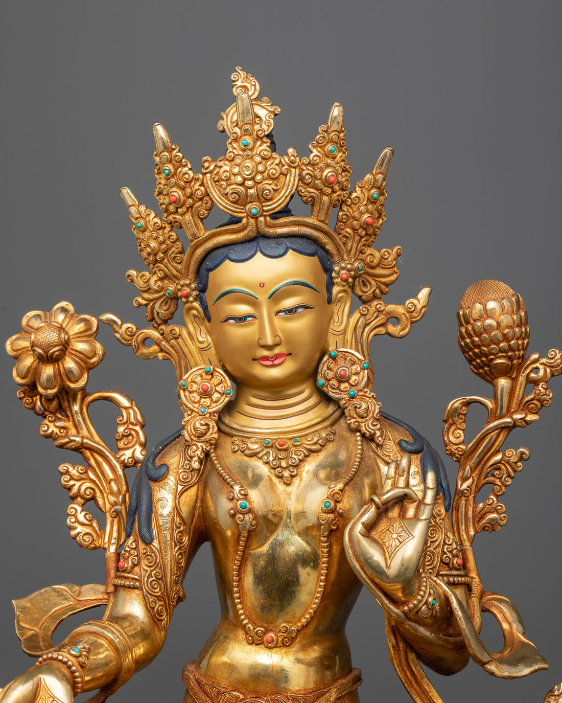 Female Protective Deity: Green Tara Statue