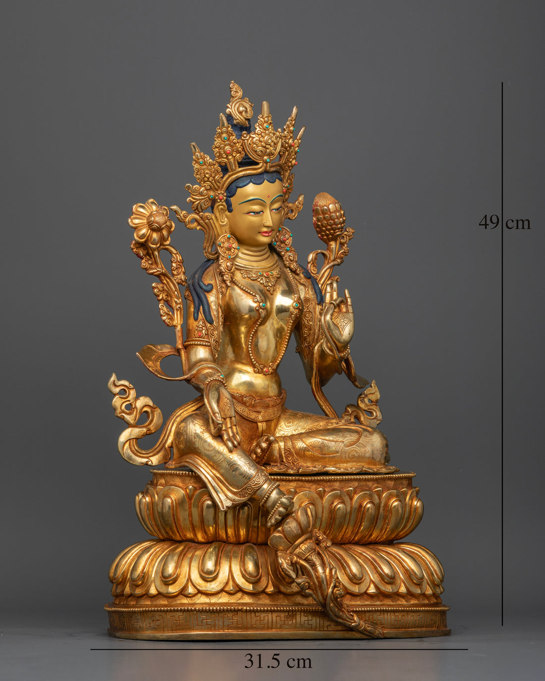 Female Protective Deity: Green Tara Statue