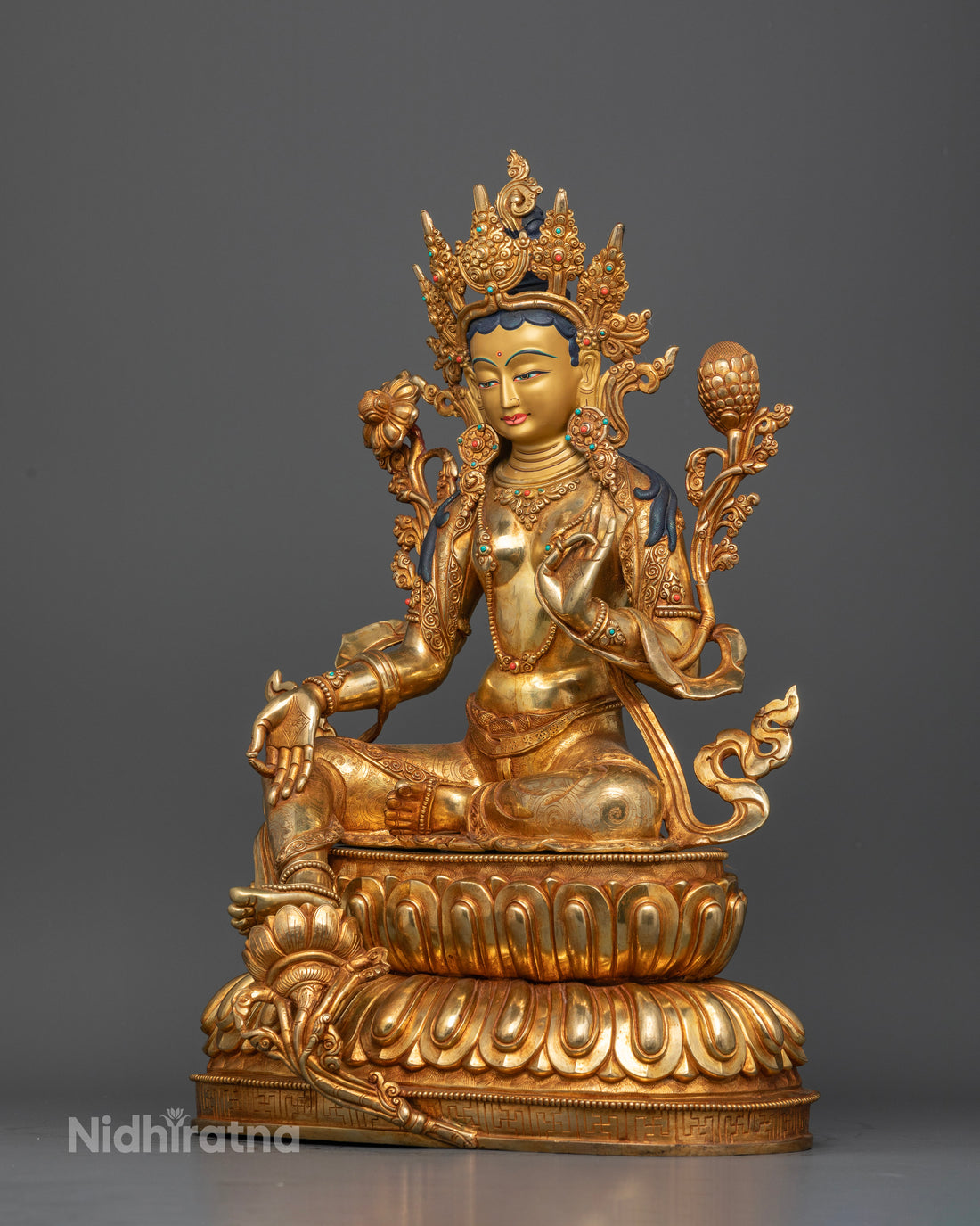 Female Protective Deity: Green Tara Statue