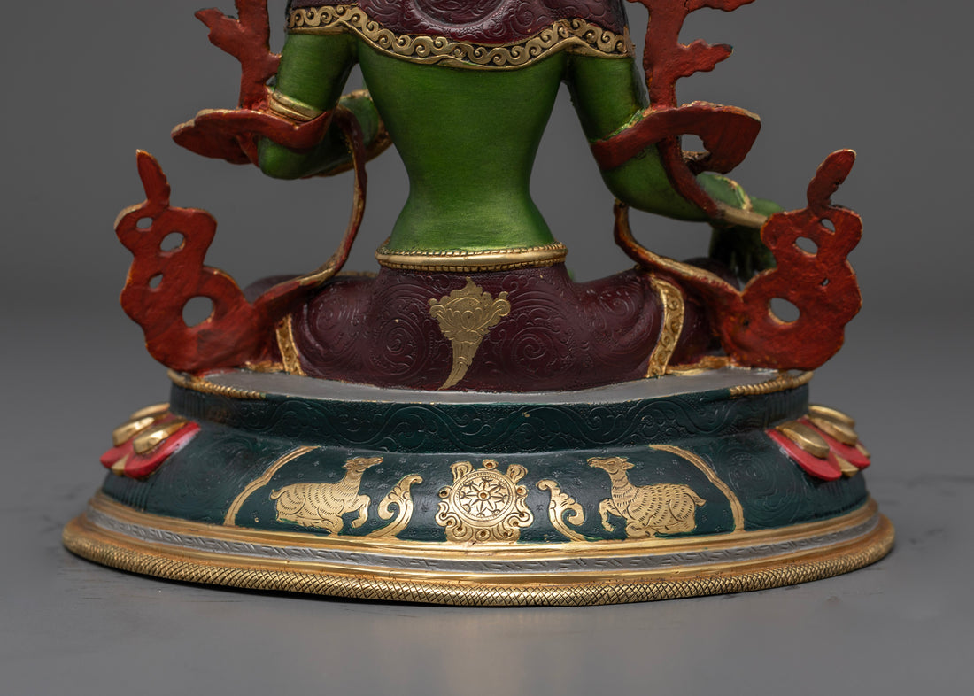 Green Tara Buddha Statue: Compassionate Energy