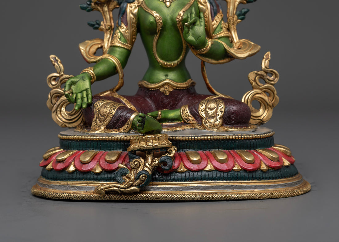 Green Tara Buddha Statue: Compassionate Energy