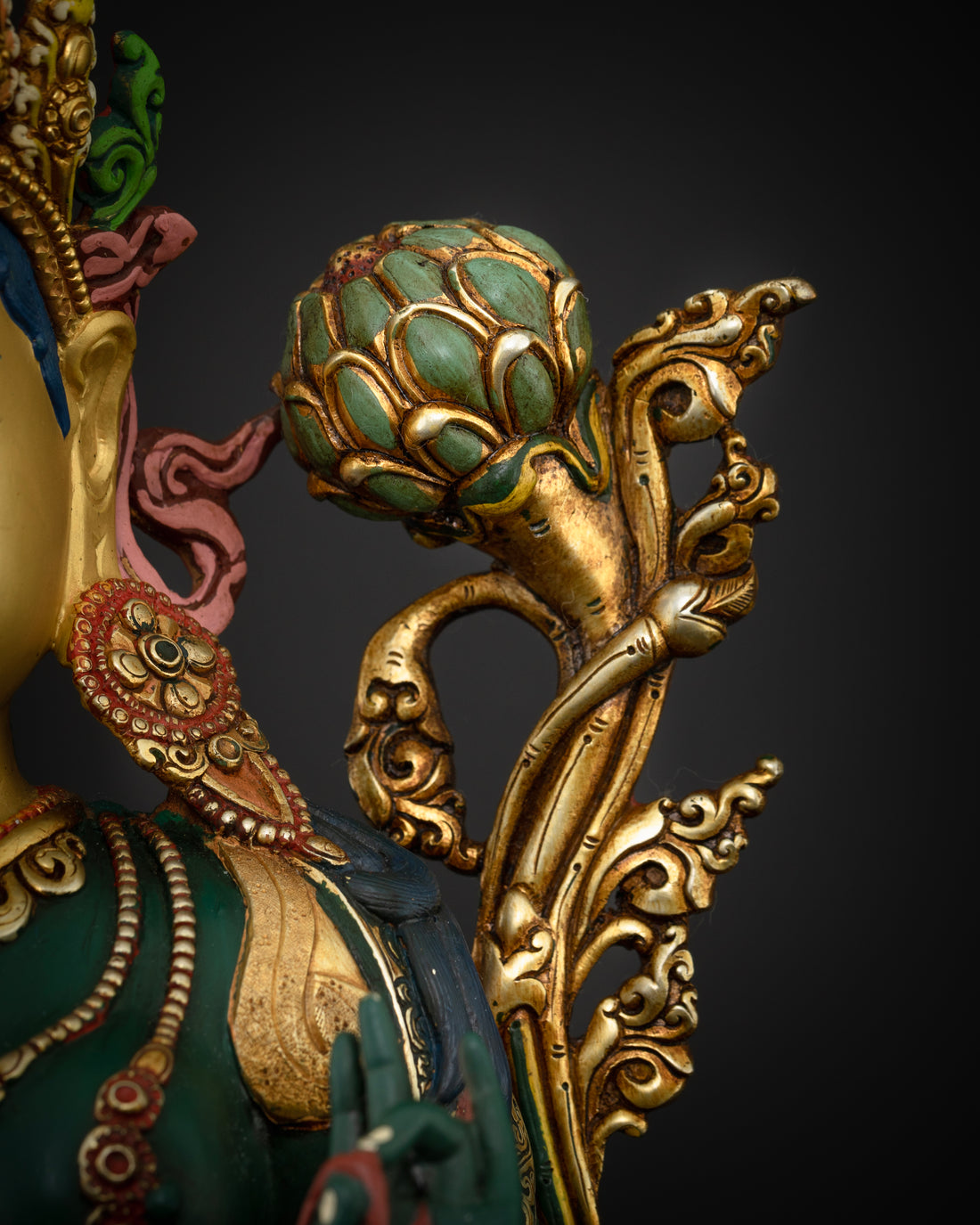 The Verdant Goddess: A Masterpiece of Green Tara