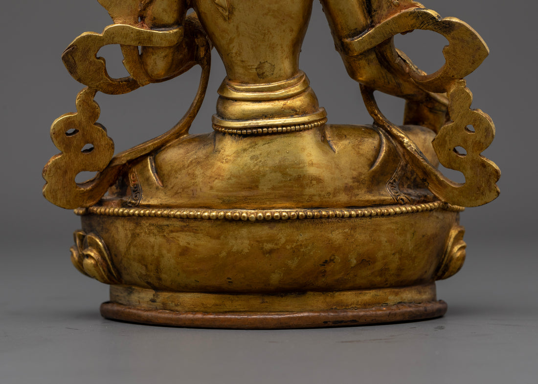 Green Tara Statue: Protectress of Compassion and Courage