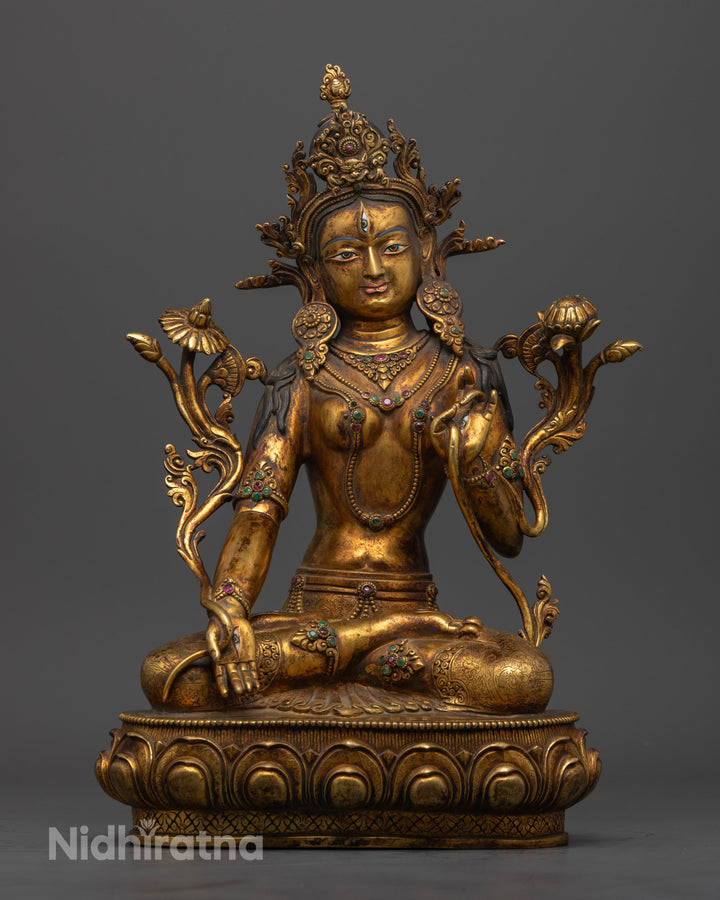 Antique White Tara Statue | Protecting and Healing Energy