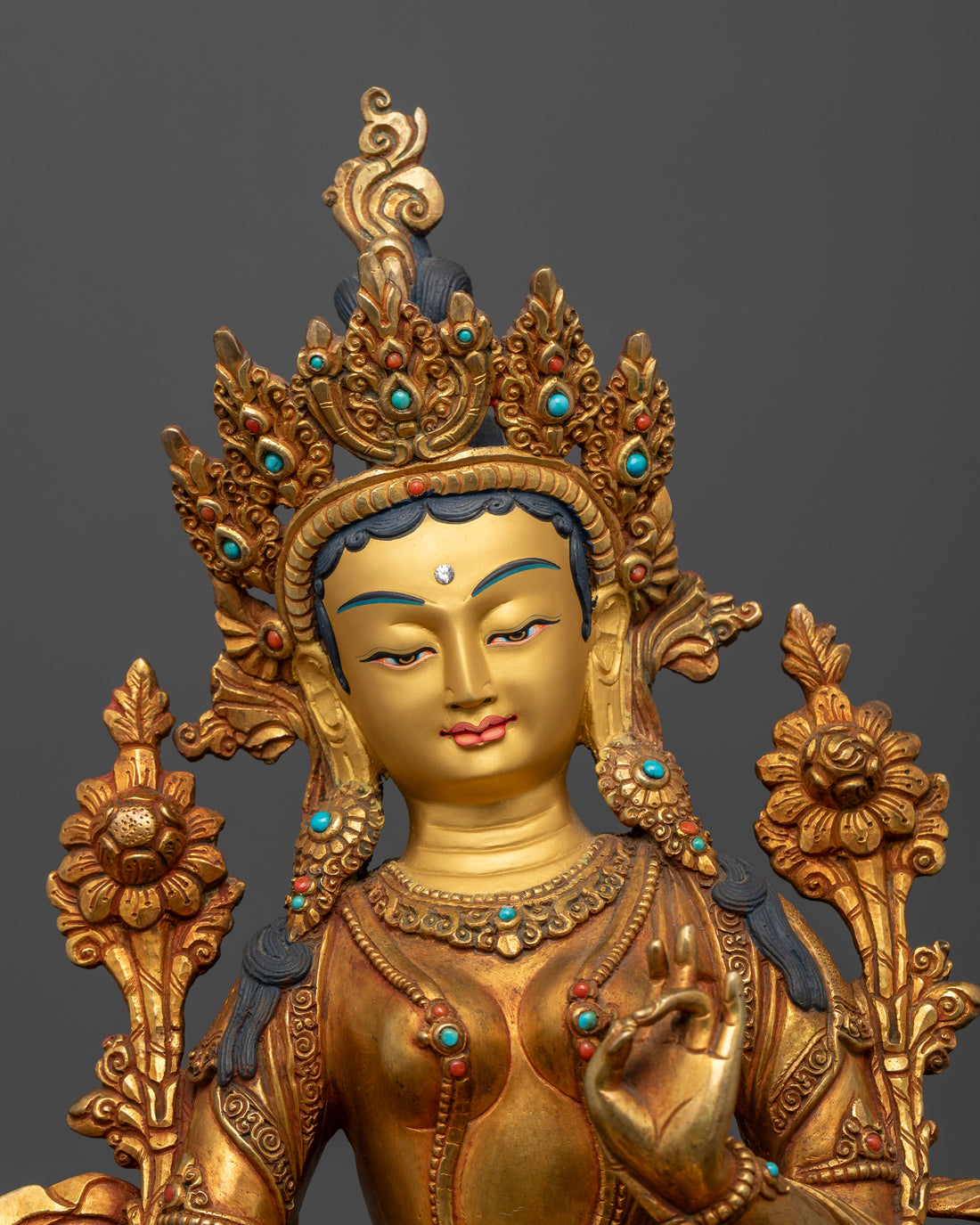 Goddess Green Tara Statue : The Healing Mother in Tibetan Buddhism