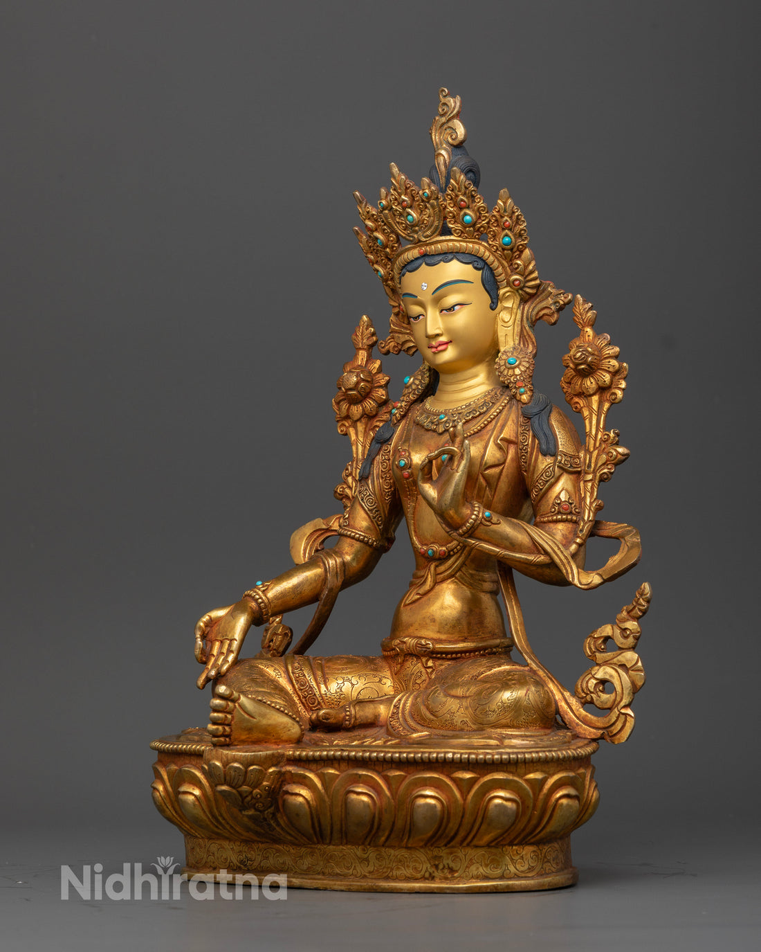 Goddess Green Tara Statue : The Healing Mother in Tibetan Buddhism