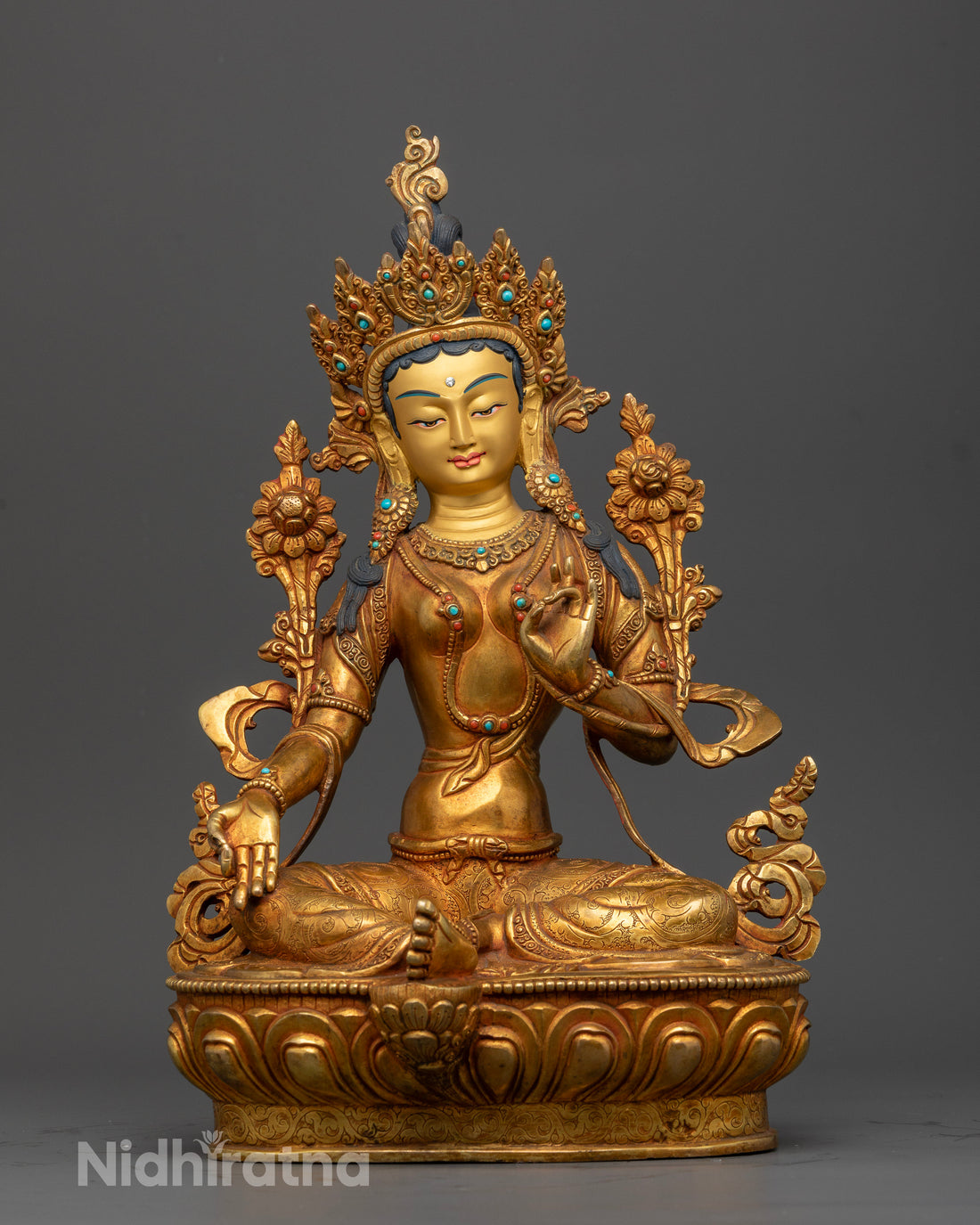 Goddess Green Tara Statue : The Healing Mother in Tibetan Buddhism