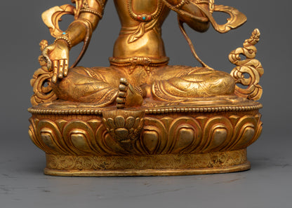 Goddess Green Tara Statue : The Healing Mother in Tibetan Buddhism