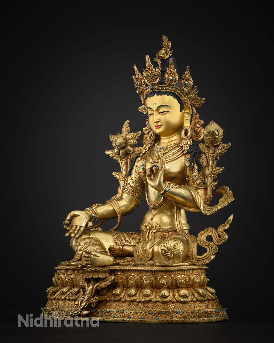 Luxurious Green Tara Statue: A Masterpiece for Spiritual Practitioners