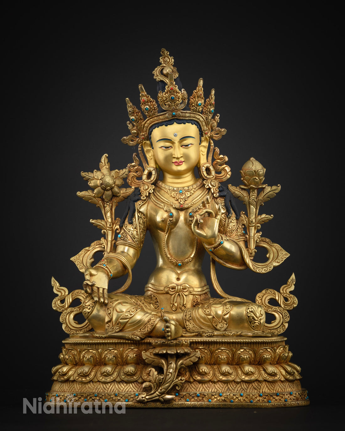 Luxurious Green Tara Statue: A Masterpiece for Spiritual Practitioners