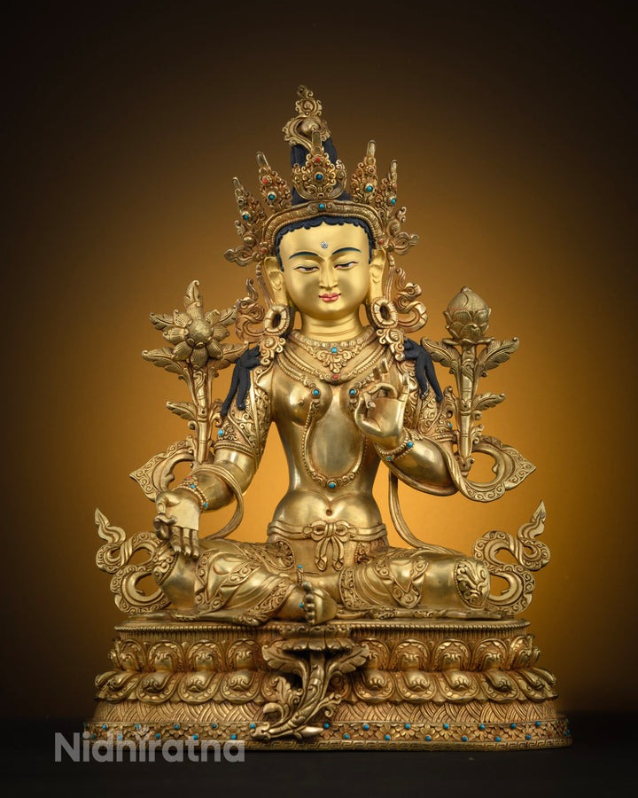 Luxurious Green Tara Statue: A Masterpiece for Spiritual Practitioners