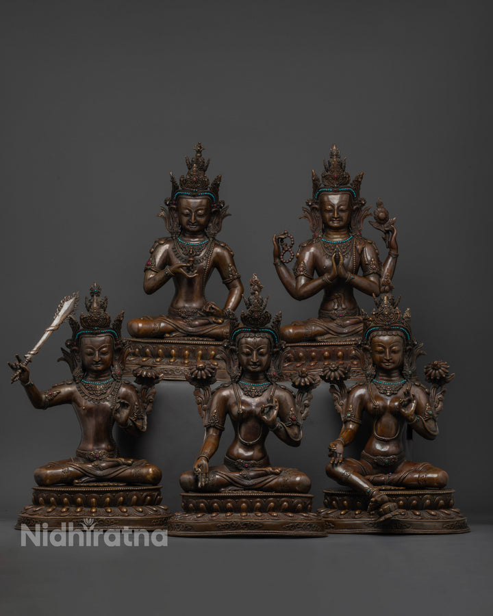 Bodhisattva Statue Set | Compassion, Wisdom & Strength Embodied