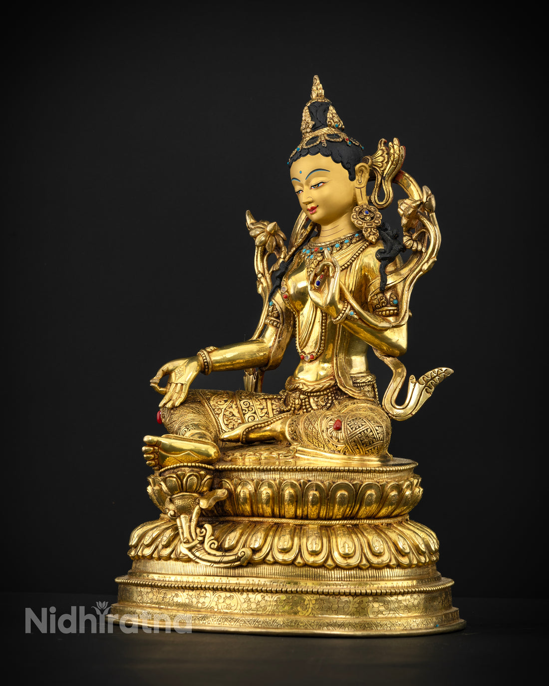 The Timeless Beauty of Green Tara in Gold