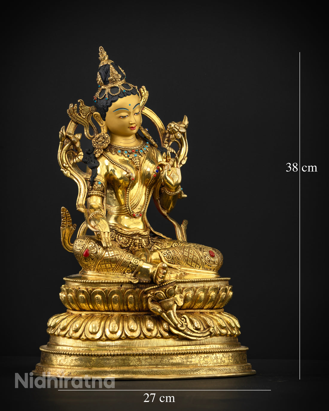 The Timeless Beauty of Green Tara in Gold