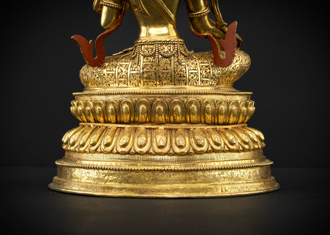 The Timeless Beauty of Green Tara in Gold