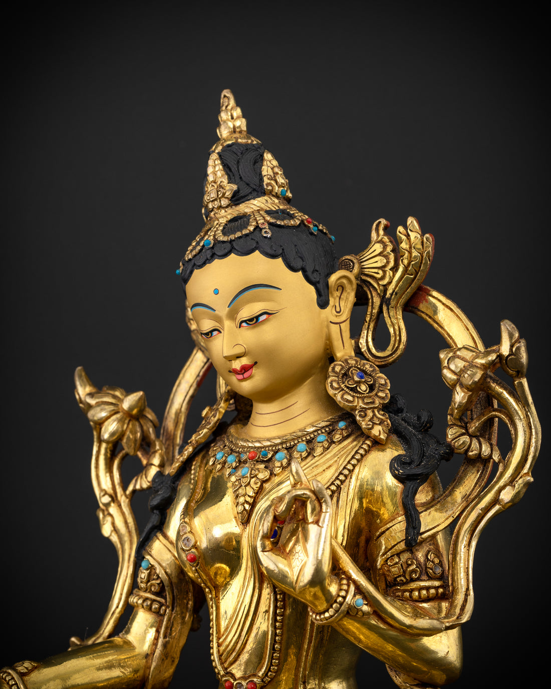 The Timeless Beauty of Green Tara in Gold