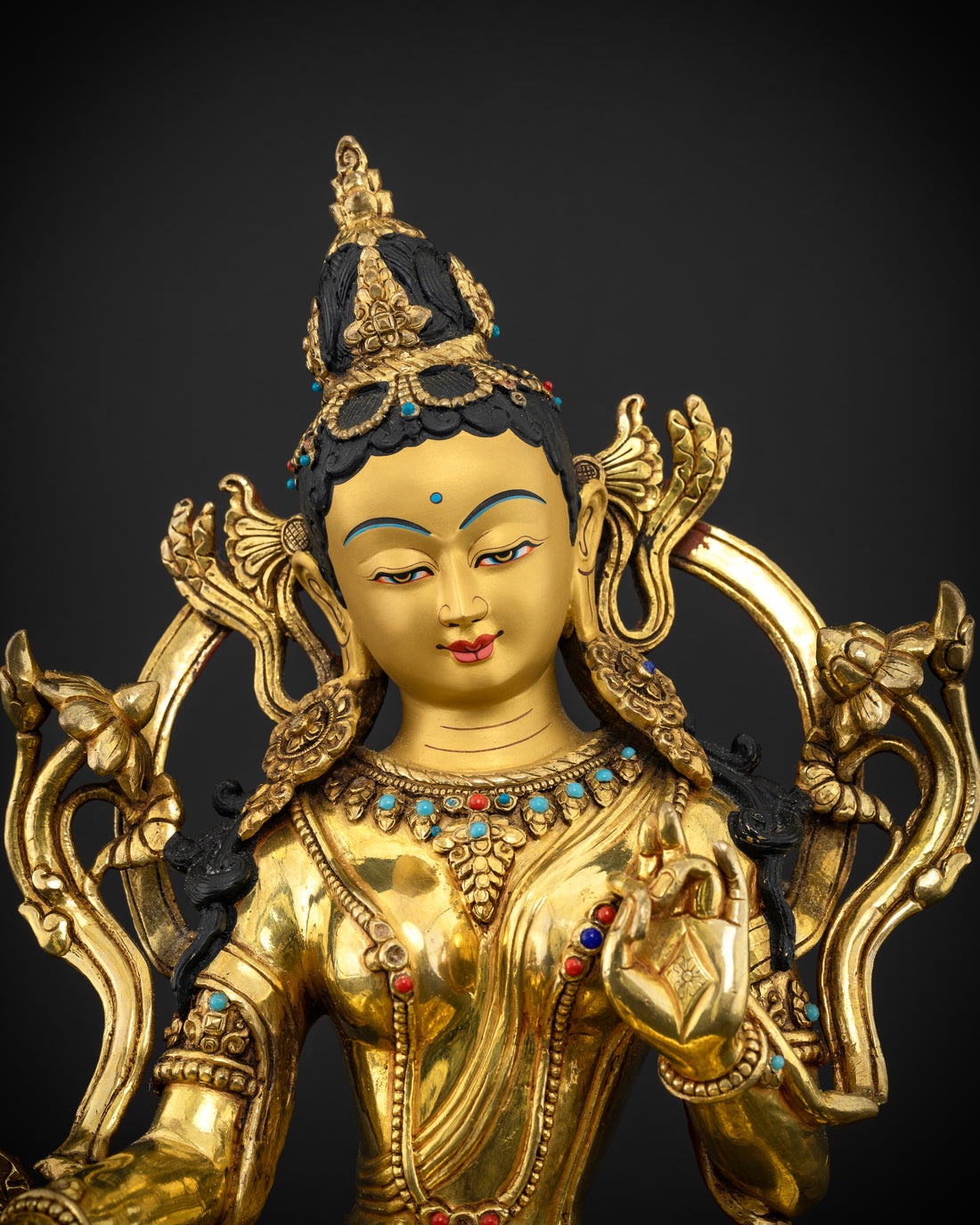 The Timeless Beauty of Green Tara in Gold