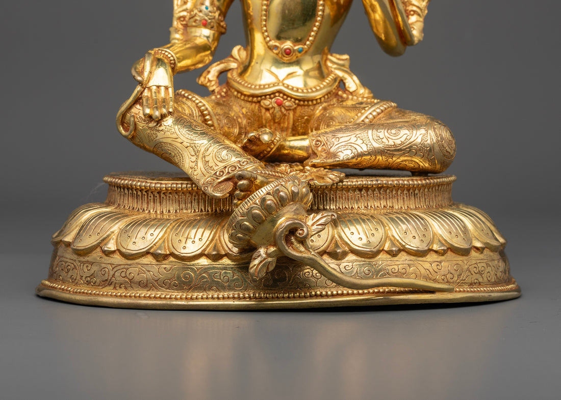 Green Tara Sculpture: The Divine Protector